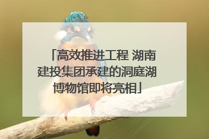 高效推进工程 湖南建投集团承建的洞庭湖博物馆即将亮相