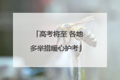 高考将至 各地多举措暖心护考