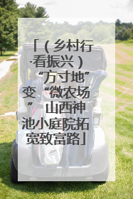 （乡村行·看振兴）“方寸地”变“微农场” 山西神池小庭院拓宽致富路