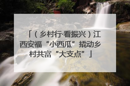 （乡村行·看振兴）江西安福“小西瓜”撬动乡村共富“大支点”