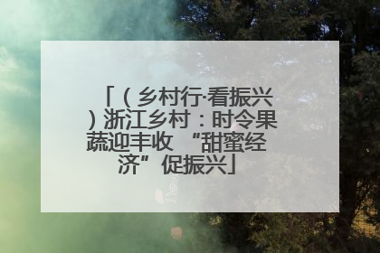 （乡村行·看振兴）浙江乡村：时令果蔬迎丰收 “甜蜜经济”促振兴