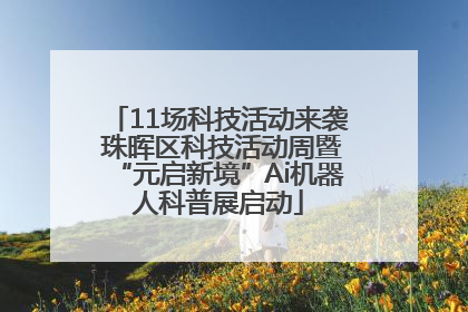 11场科技活动来袭 珠晖区科技活动周暨“元启新境”Ai机器人科普展启动