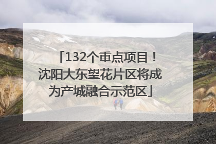132个重点项目！沈阳大东望花片区将成为产城融合示范区