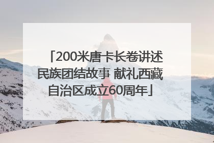 200米唐卡长卷讲述民族团结故事 献礼西藏自治区成立60周年