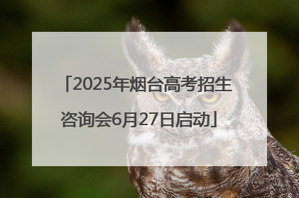 2025年烟台高考招生咨询会6月27日启动