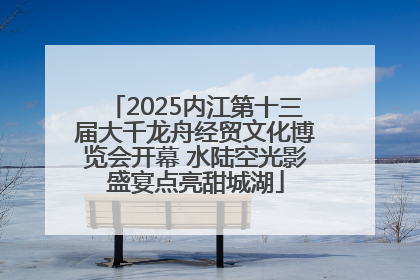 2025内江第十三届大千龙舟经贸文化博览会开幕 水陆空光影盛宴点亮甜城湖