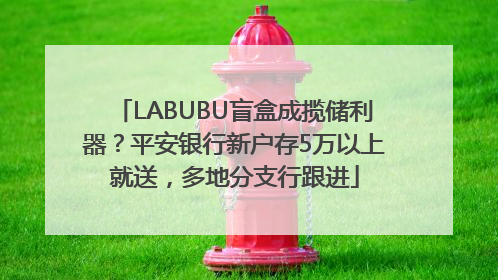 LABUBU盲盒成揽储利器？平安银行新户存5万以上就送，多地分支行跟进